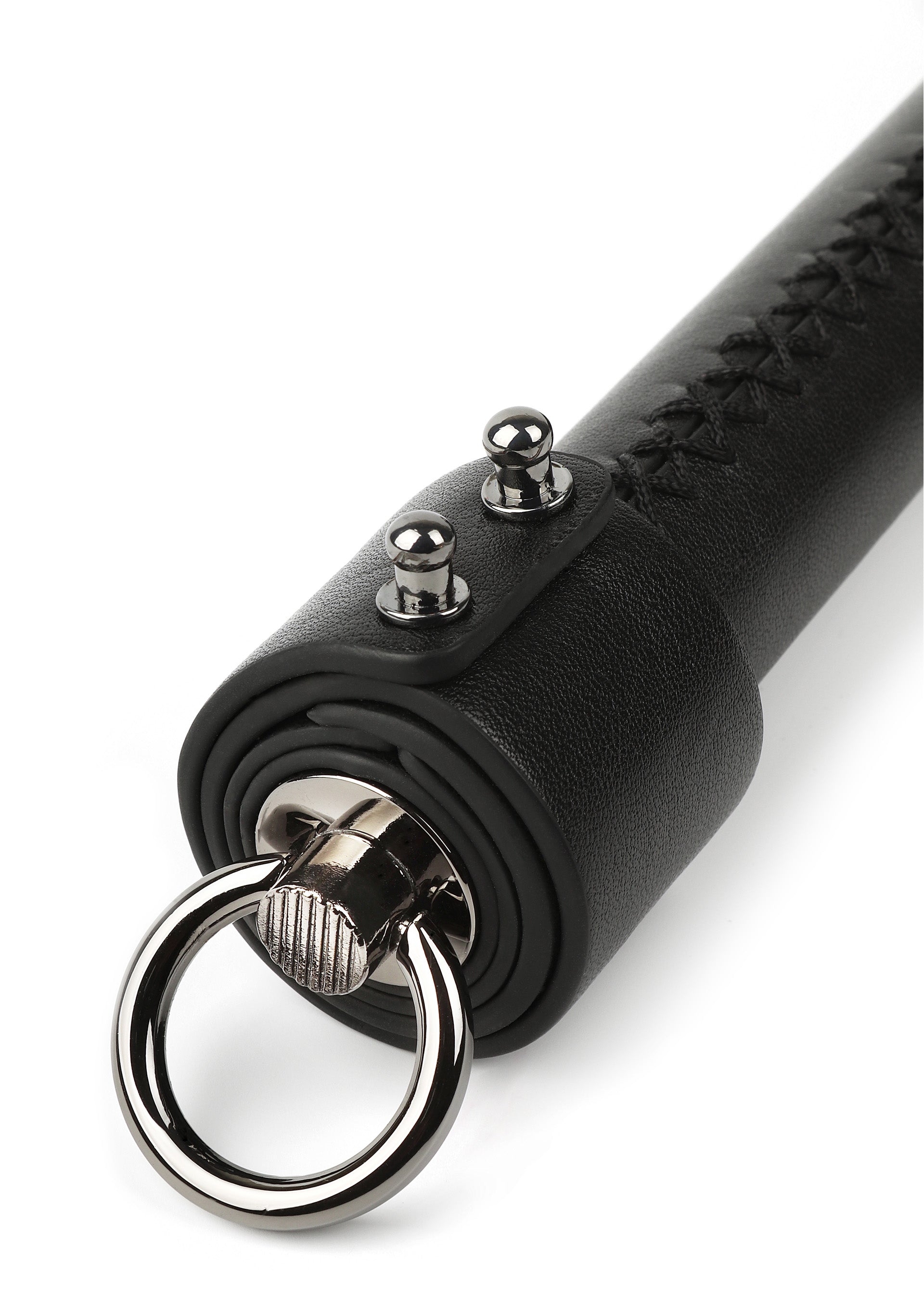 Genuine Leather Whip 55cm - Black