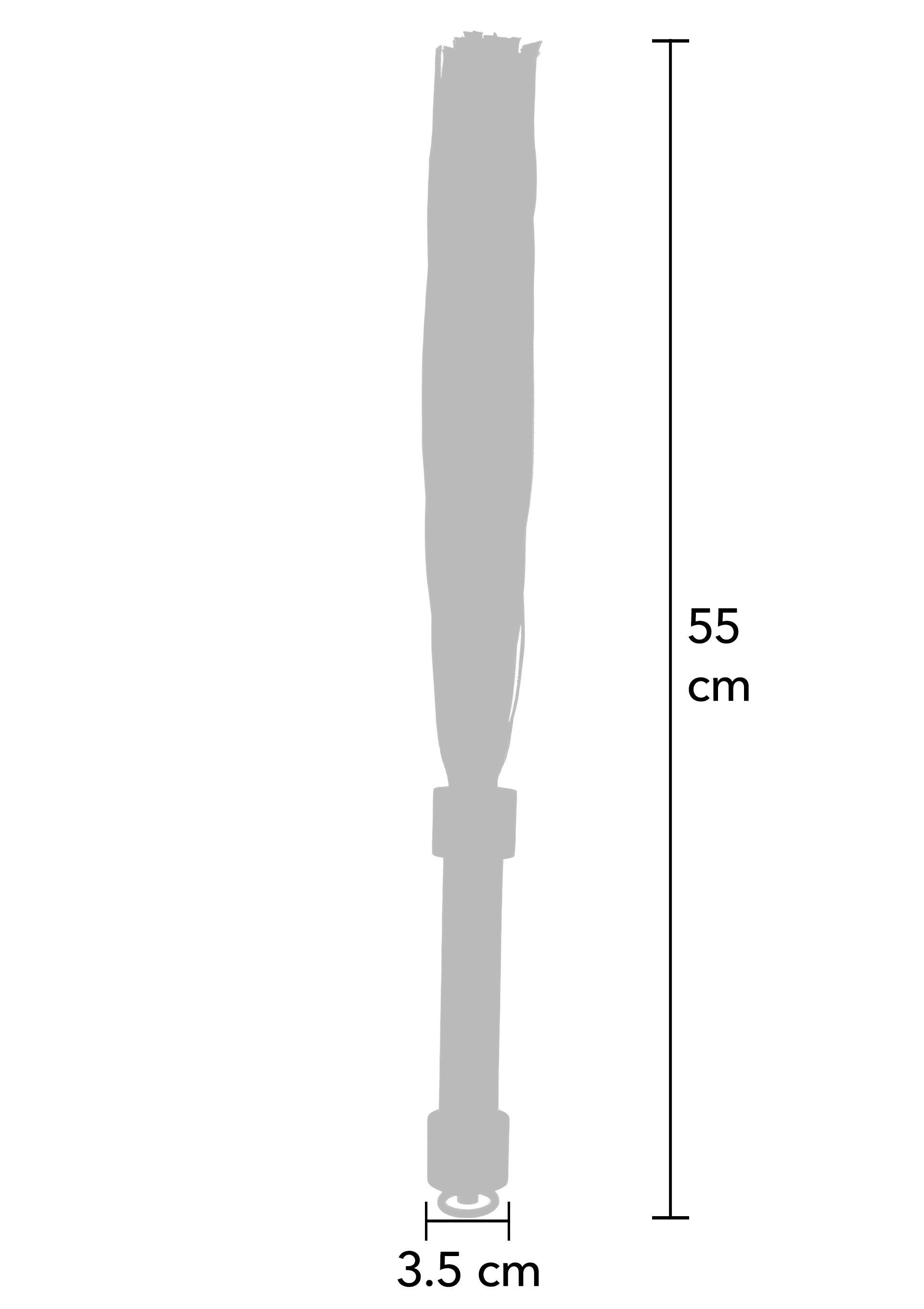 Genuine Leather Whip 55cm - Black