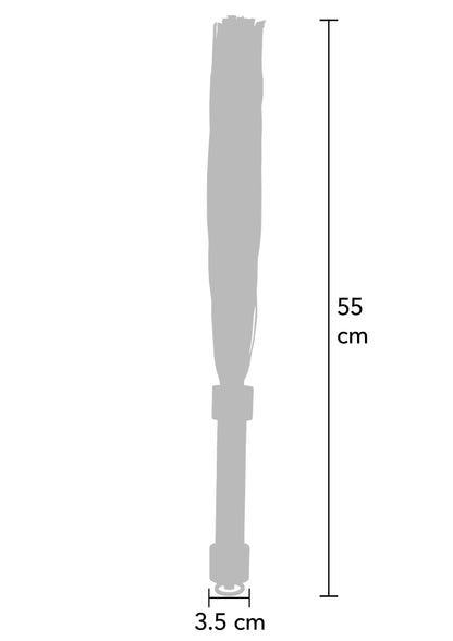 Bici din piele naturală 55cm – Negru Impact Play BDSM