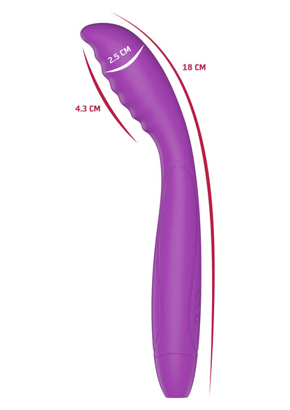 Vibrator Tapping G-Point – Reîncărcabil cu 10 moduri, cu nervuri, IPX7