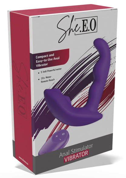 Vibrator stimulator anal – Motor dublu, telecomandă, reîncărcabil