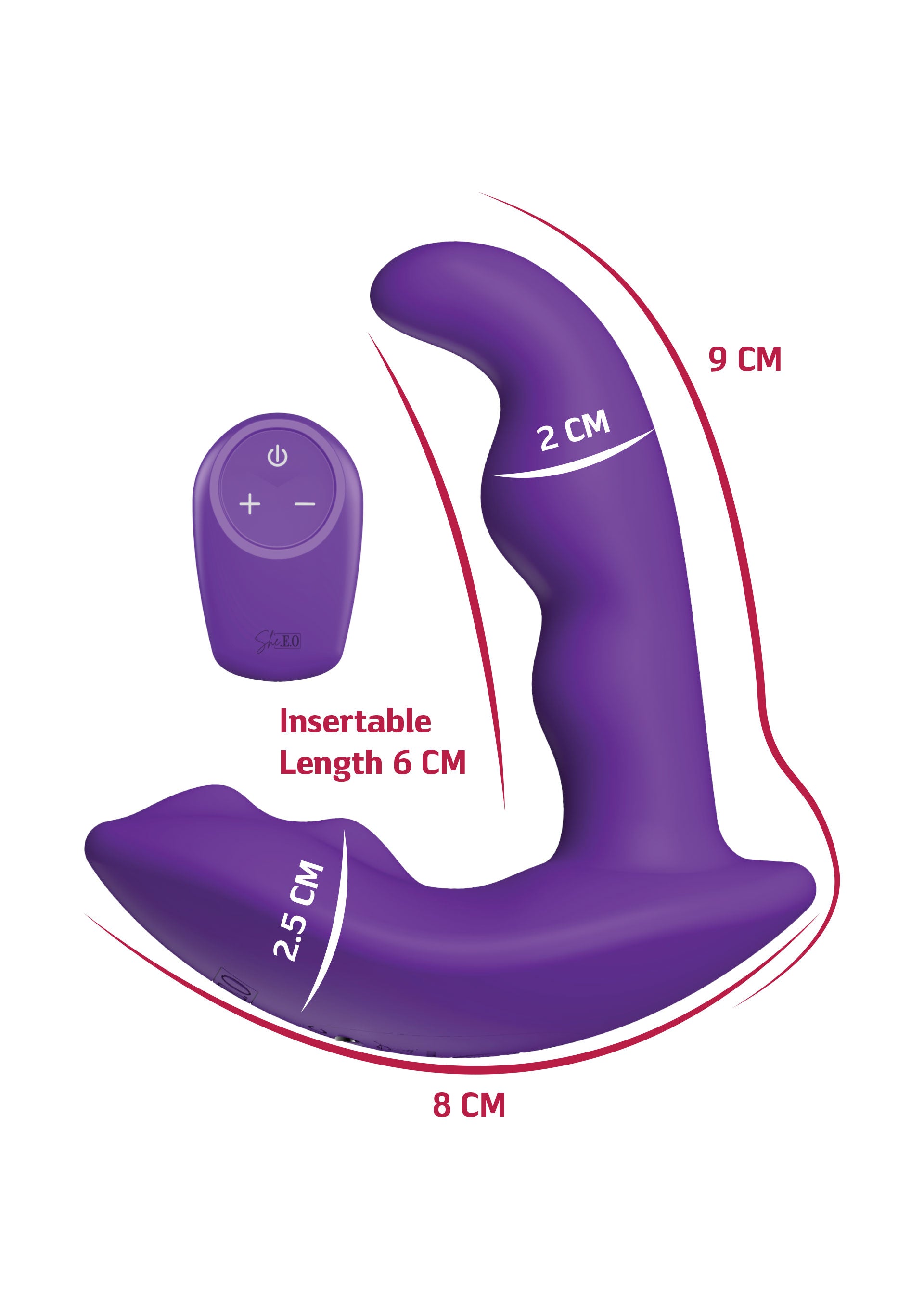 Anal Stimulator Vibrator - Purple