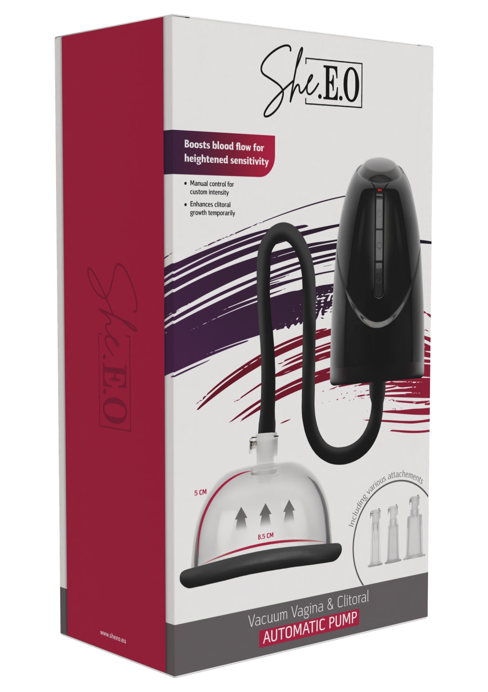 Vacuum Vagina & Clitoral Automatic Pump - Black