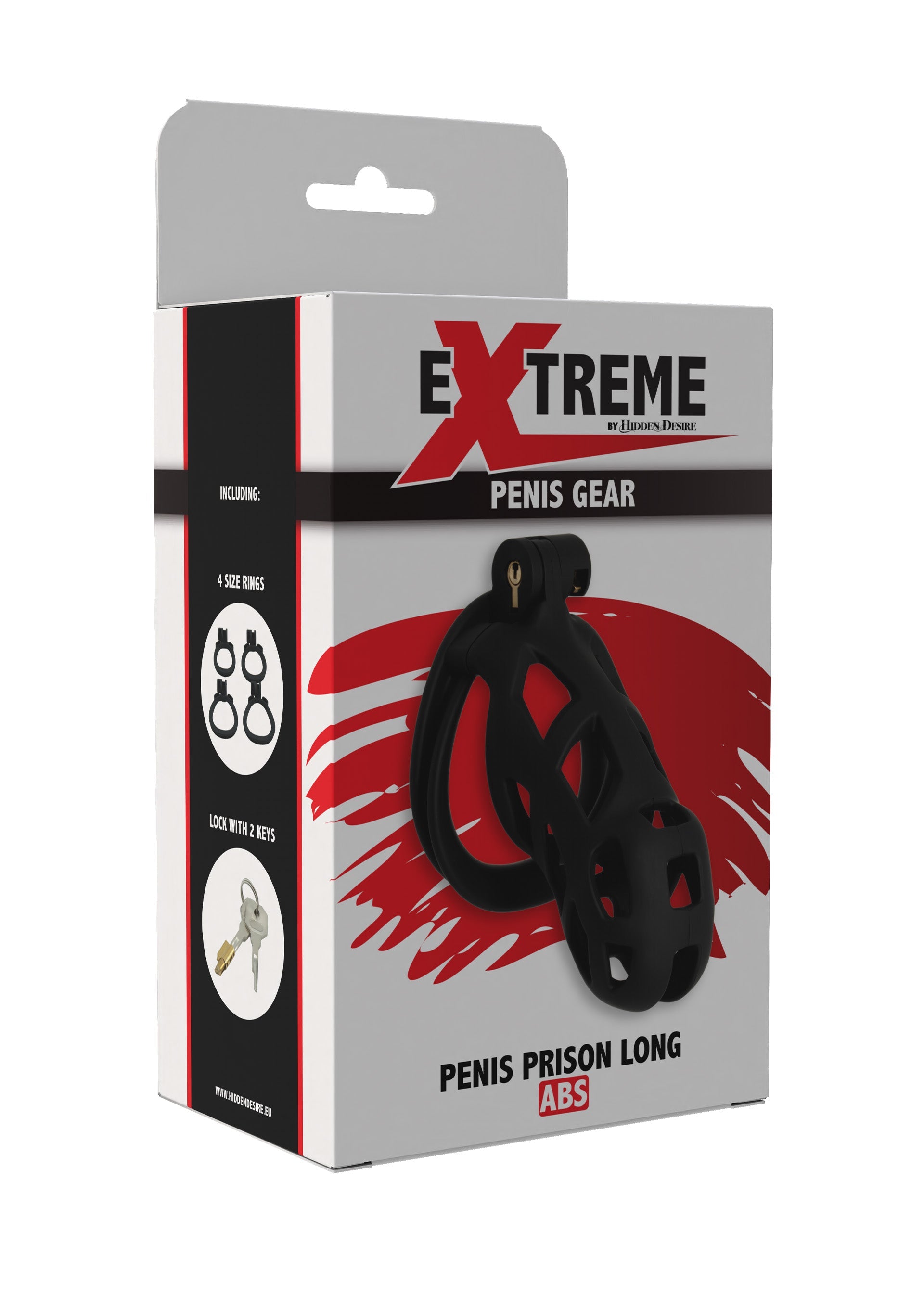 Penis Prison Cock Cage Long - Black