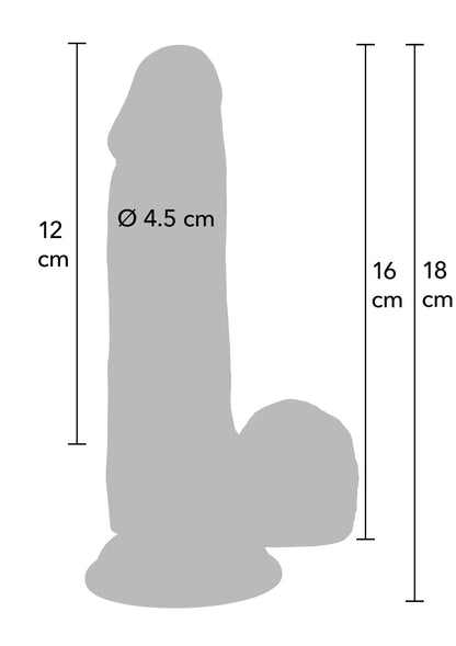 Dildo realist 16cm – PVC cu ventuză, sigur pentru corp