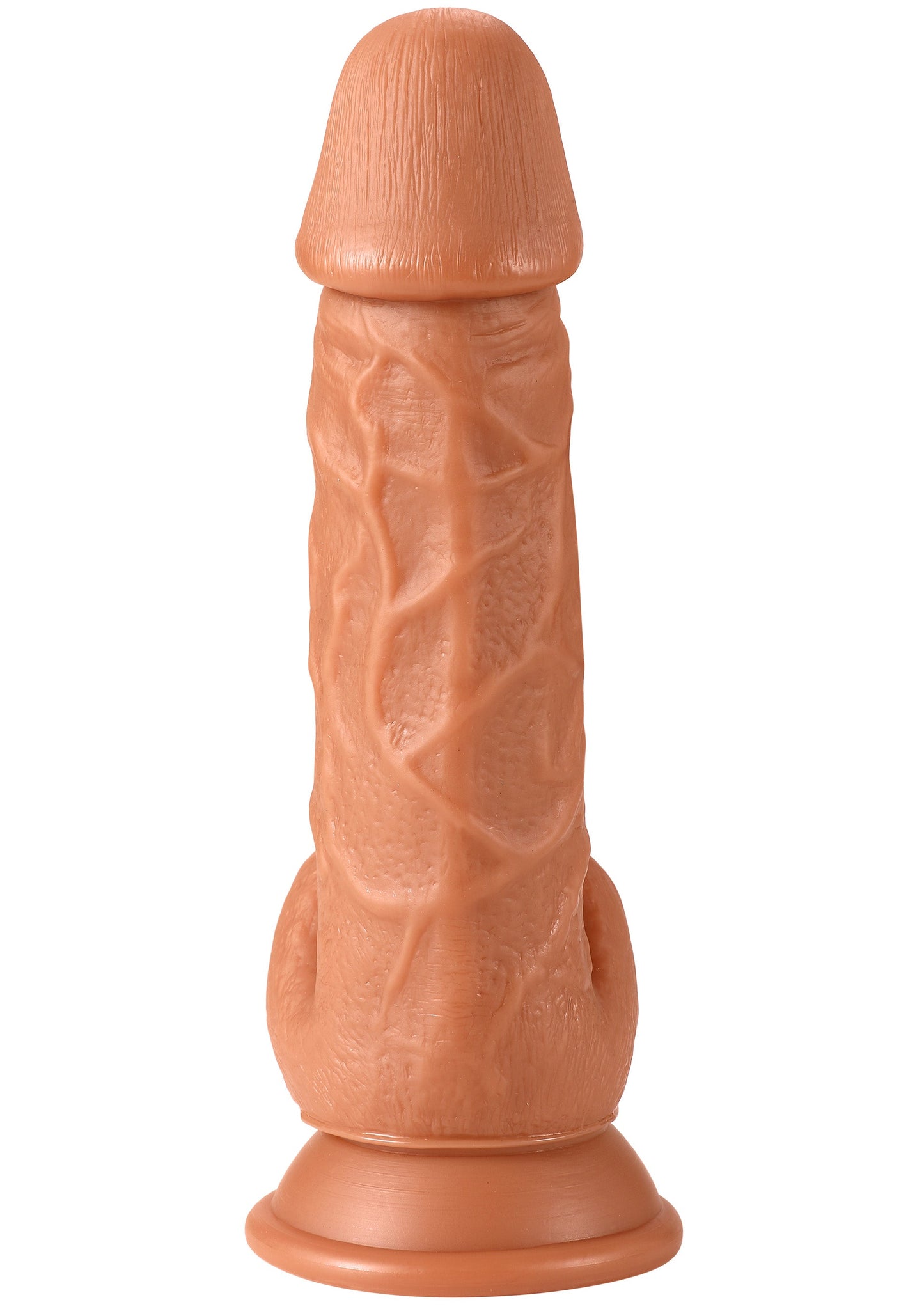 Realistic Dildo PVC 21cm - Lifelike Texture with Suction Base - Skin