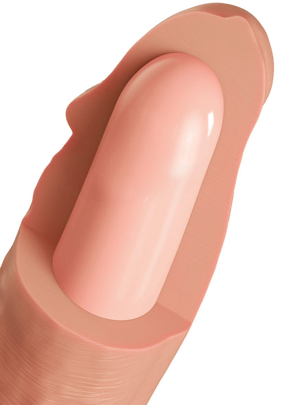 Dildo realist 23cm – Ventuză din silicon lichid cu densitate dublă