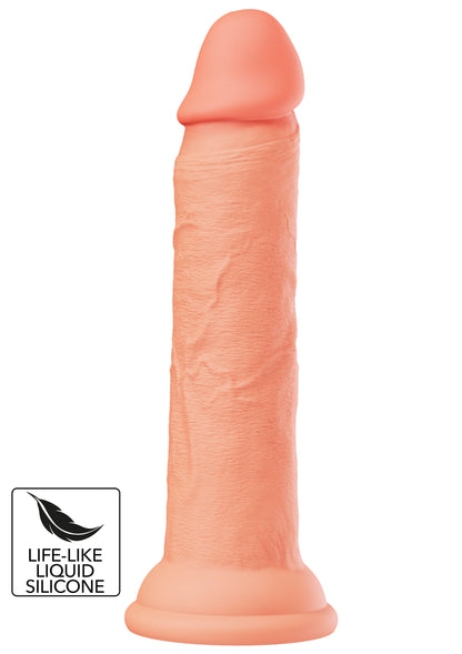Dong realist 19cm – silicon lichid cu ventuză