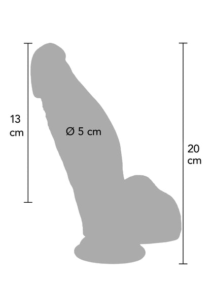 Dildo Ultra Realist 20cm – Silicon Curbat cu Densitate Dublă