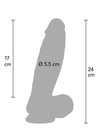Dildo ultra realist 22 cm – silicon cu densitate dublă, versatil