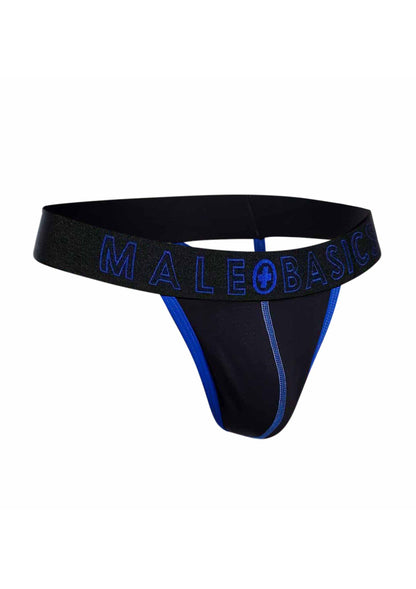 Tanga albastru neon – Lenjerie intimă bărbătească din poliester și spandex