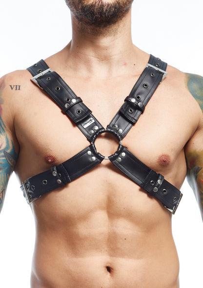 Centuri X Harness Negre – Ham Cross Body din piele vegană