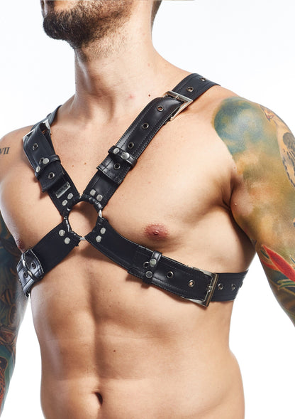Centuri X Harness Negre – Ham Cross Body din piele vegană
