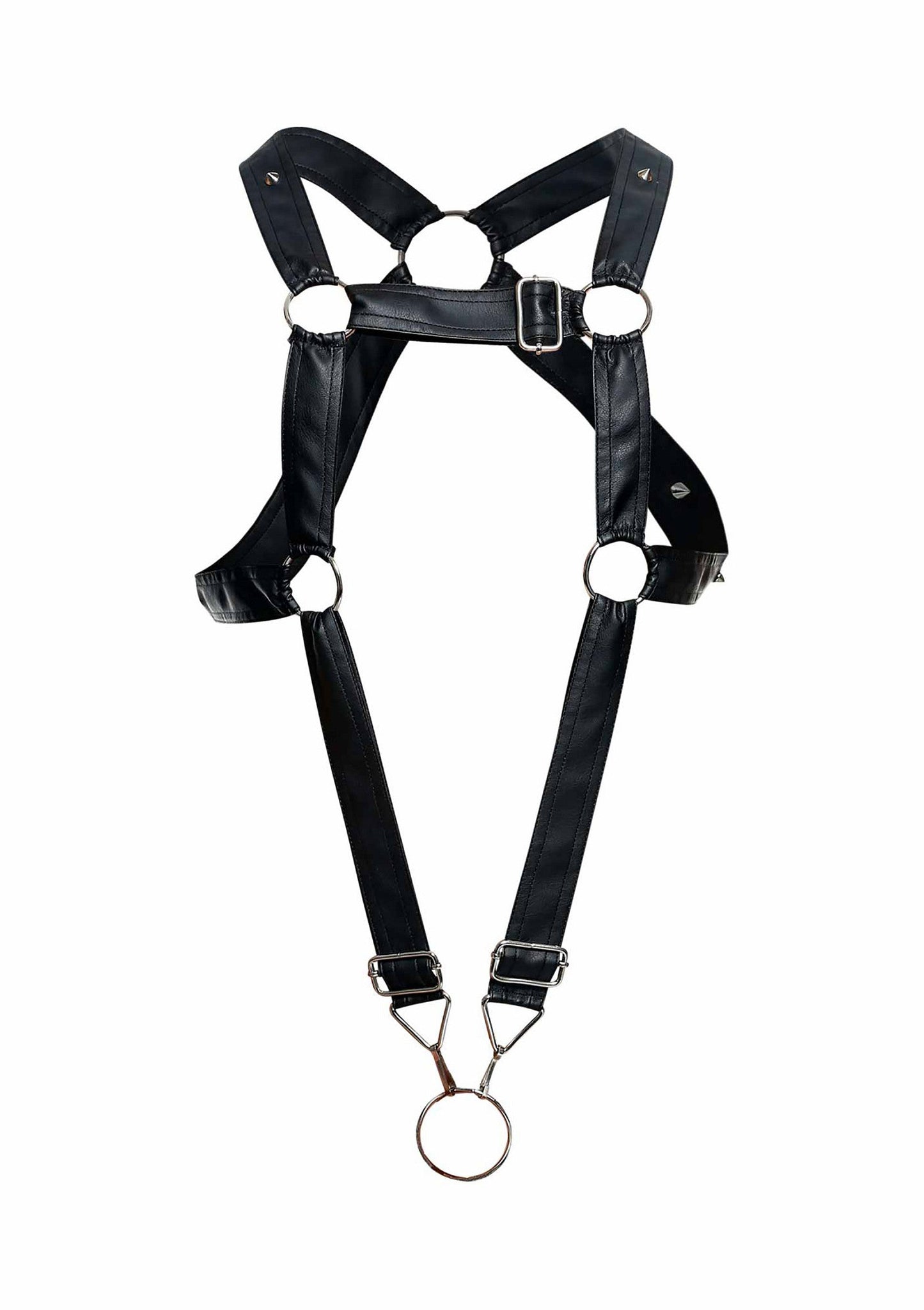 DNGEON Cross Cockring Harness - Black