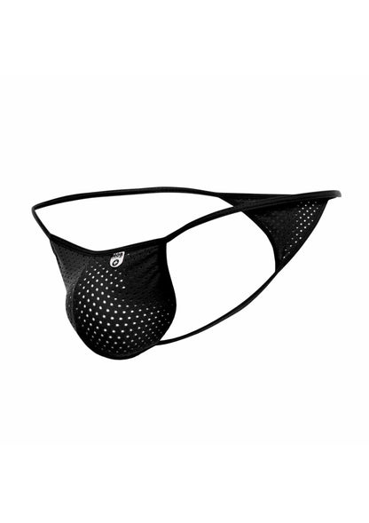 Lenjerie intimă bărbătească cu tanga V-string din microfibră, neagră, model No-Line, mărime S/M
